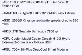 Intel i7 RTX 207016GB RAM للبيع 