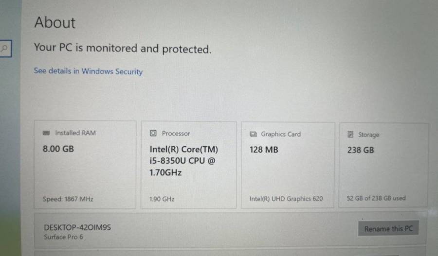 Surface i5 gen للبيع