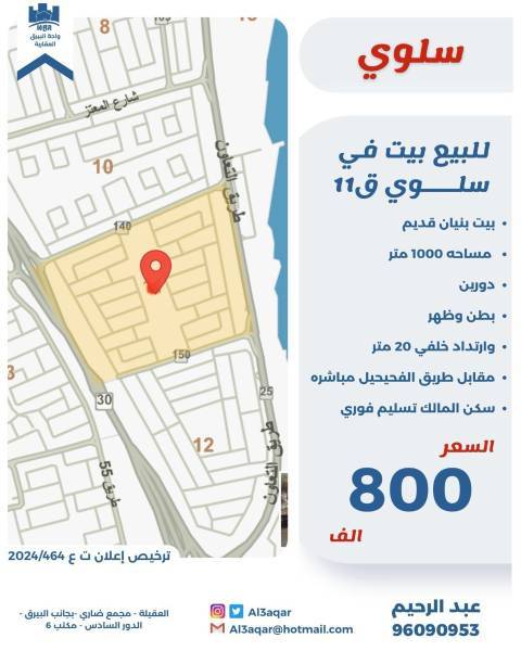 للبيع بيت في سلوى ق11